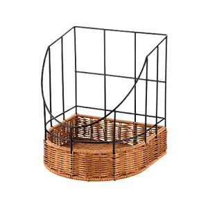 ���ی^ �o�Q�b�g�X�^���h ���C���[�^�C�v 30�^ BG-170-BR �ۂ��o�X�P�b�g�Ƀ��C���[�����킹���t�����X�p���X�^���h�@�u���E��