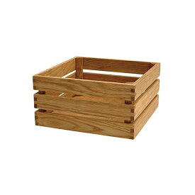 マルシェボックス(スクエア) 30cm S TK070 使い勝手のよい木製箱。食品のディスプレイや展示、陳列に最適。