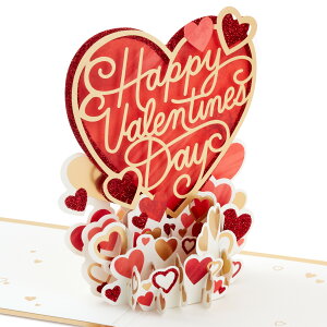 Happy Heart Day Pop-Up Valentine's Day Card 傫ȃn[g   o^Cf[J[h