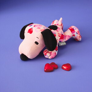 【送料無料】Peanuts(R) ハート柄 Heart-to-Heart Floppy 寝そべり スヌーピーぬいぐるみ