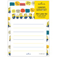 ミニオンズ ミニレターセット 便箋1柄8枚・封筒1柄4枚 添え文 ひとこと箋 便箋