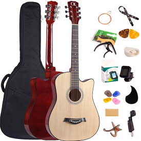 アコースティックギター 初心者セット 13点セット アコギ ギター セット guitar set 子ども 女性 弦高