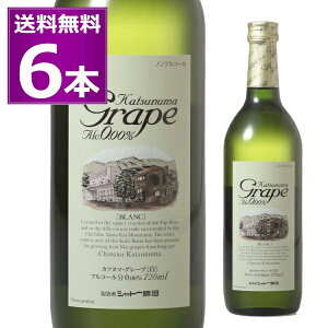 mAR[ C  Vg[ Jck}O[v Alc.0.00 720ml×6{  R Katsunuma Grape Blanc mA CeCXg yꕔn͏z