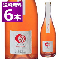 送料無料 丹波ワイン 酸化防止剤無添加 てぐみ ロゼ 750ml×6本 スパークリング 泡 マスカット ベーリーA…