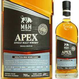 M&H エイペックス ムートン カスク (赤ワイン樽) 700ml 56.7度 スモールバッチ 正規品 箱入 M&H APEX Mouton Cask エレメンツ シングルモルト ウイスキー サイズ イスラエル【送料無料※一部地域は除く】