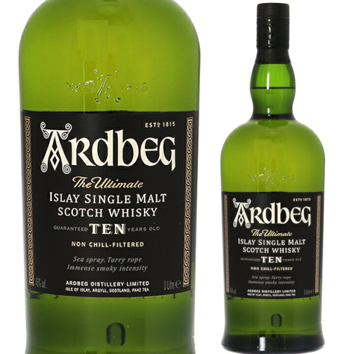 楽天市場】アードベッグ 10年 1000ml 46% 並行品 1L Ardbeg ten 