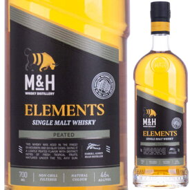 M&H エレメンツ ピーテッド 700ml 46度 正規品 箱入 Elements Peated シングルモルト ウイスキー サイズ イスラエル【送料無料※一部地域は除く】