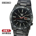 セイコー5 自動巻き腕時計 (ブラックタイプ) - SEIKO 海外 逆輸入 自動巻き 機械式 メカニカル セイコーファイブ セイコー5 海外モデル ブラック 黒 バーインデックス 5気圧防水 メンズ 時計 カジュアル ビジネス SNKE03 7S26-02T0