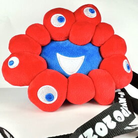 ミャクミャク ネックポーチ EXPO2025 フェイス型 肩紐付き　ミャクミャク・フェイス型ネックポーチ