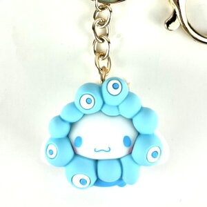 【公式】ミャクミャク×シナモロール キーホルダー サンリオコラボ 立体マスコット EXPO2025