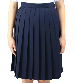 スカート 夏用 紺 ポリエステル100％ W75-W90