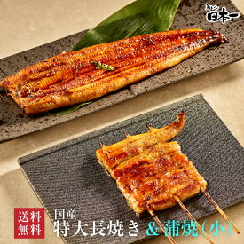 【送料無料】国産 特大長焼き 約150g+うなぎ蒲焼小90g/お試しセット タレ小袋付/お祝い お礼 内祝 お返し 手土産 ギフト 誕生日 お取り寄せ 鰻 ひつまぶし うな重 贈答 贈り物 グルメ 御中元 丑の日 [otamesi02]