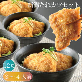 新潟名物　新潟たれカツセット（ももカツ40g×12枚・たれカツ丼のタレ付き）≪雪室熟成 越乃黄金豚使用≫　3人前 から 4人前 タレカツ タレカツ丼 タレ