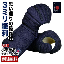 剣道 小手 2026 ALL JAPAN PITCH 九州型 正藍染 刺繍無料 送料無料 全日本武道具