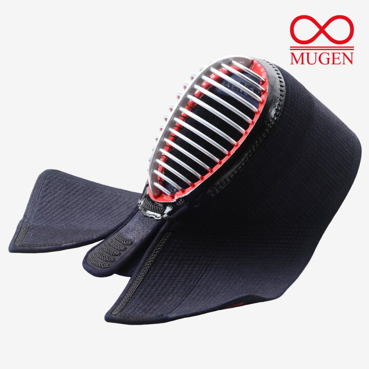 楽天市場】剣道 面 防具 単品 （面乳革・面紐付き）赤∞MUGEN 無限 