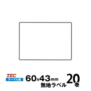 TEC(�e�b�N)���� SL-6300 �W�����x�� 10019041693 �t���[���x�� �T�[�}���� �T�C�Y ��60mm×����43mm ���萔 20�� 650 ��/�� | �����p�i ���� �I�t�B�X�p�i �Ɩ��p �Ɩ��p�i �X�� ���x�� ���t�B�� ���x���v