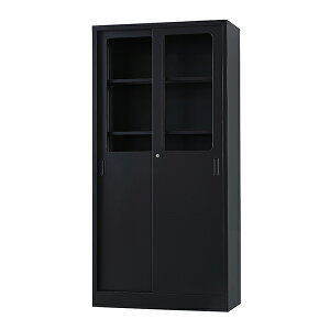 豊國工業 収納庫 窓付きスチール引き違いタイプ TS-36SG 重量53.7kg | スライド式 浅型 TSシリーズ H1790タイプ コスパ良し ロングセラー スタンダードき 豊国工業 共用 事務用品 トップジャパン