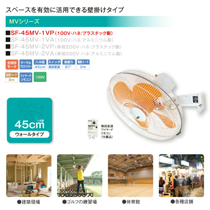 楽天市場】【車上渡し】スイデン スイデン SF-45MV-1VP 工場扇  