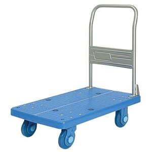 【車上渡し】カナツー 台車 ウレタン車付静音 完全ノーマーキング・耐油対応 PLA250-UR (420-00710) (重量:12kg) | kanatsu 台車 手押し台車 荷車 キャリーカート 運搬台車 軽量 静音 オフィス用 家庭用