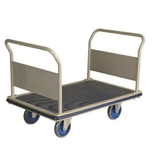 【車上渡し】金沢車輌 特大型スチール台車(両ハンドル固定式) NHT-503 (重量:44kg) | 金沢車輛 金沢車両 金澤 台車 手押し台車 荷車 キャリーカート 運搬台車 軽量 静音 オフィス用 家庭用 引