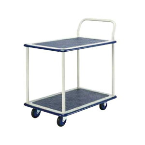 ヨドノ ポータブルカー 2段式 (お客様組立品) 101C 車体寸法: 740×480mm 商品重量: 16.5kg | YODONO 最大積載量 150kg 台車 荷車 キャリーカート 運搬台車 オフィス用 業務用 資材運搬台車 手押し台車 荷