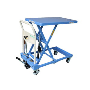 【車上渡し】(送料別途見積) ヨドノ 足踏み式トピックリフター (お客様組立品) TLX-H250-85 テーブル寸法:800×500mm 商品重量:56kg | YODONO 台車 荷車 キャリーカート 運搬台車 オフィス用 業務用 資