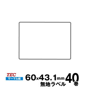 TEC(�e�b�N)���� KP-20/KP-30 �W�����x�� 10019041665 �t���[���x�� �T�[�}���� �T�C�Y ��60mm×����43.1mm ���萔 40�� 600 ��/�� | �����p�i ���� �I�t�B�X�p�i �Ɩ��p �Ɩ��p�i �X�� ���x�� ���t�B�� ���x
