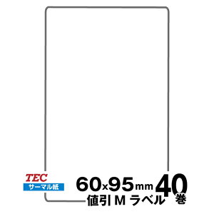 TEC(�e�b�N)���� KP-20/KP-30 �W�����x�� 10019041689 �T�[�}���� �T�C�Y ��60mm×����95mm ���萔 40�� 300 ��/�� | �����p�i ���� �I�t�B�X�p�i �Ɩ��p �Ɩ��p�i �X�� ���x�� ���t�B�� ���x���v�����^�[ 