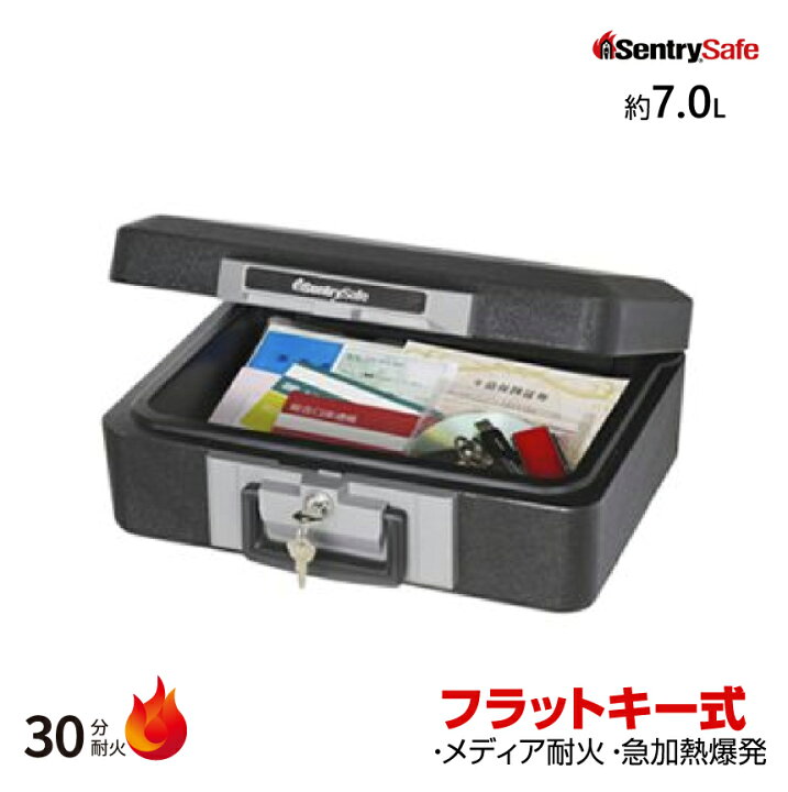 楽天市場】フラットキー式 耐火ポータブル保管庫 セントリー sentry 