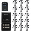 Retekess ツアーガイドシステム TT106 (一方向送信機×1台＆受信機×15台セット＋USB充電ベース付き) | ツアーガイド …