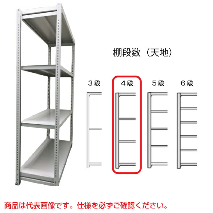 楽天市場】【車上渡し】明興関包スチール 軽中量ボルトレスラック(耐 