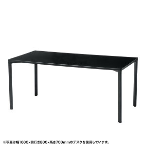 (�󒍐��Y�i) �T�����T�v���C e�e�[�u��(�u���b�N)W1600×D800×H800 (MEF-16080BK80)
