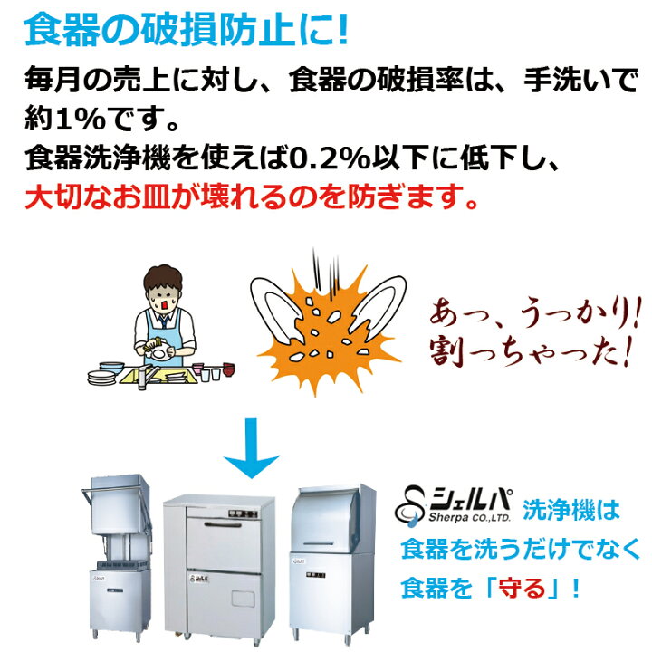 楽天市場】(受注生産品) 【車上渡し】業務用食器洗浄機 自動排水仕様 
