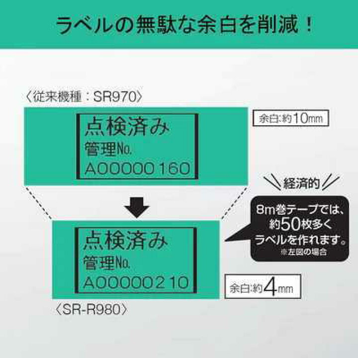 楽天市場】キングジム KING JIM テプラ PRO SR-R980 | ラベルライター 