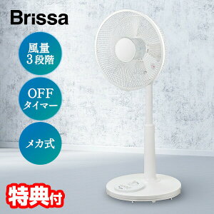 �u���b�T Blissa ��@ 30cm �啗�� ���r���O��@ �����t�@�� AC���[�^�[ �T�[�L�����[�^�[ BFME110WH ��U�� 3�i�K���ʒ��� �^�C�}�[�t�� �É� �ߗފ����@ �������� �ȃG�l 5���H�� ���r���O �Q