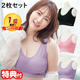 2枚セット Fluffy ナイトブラ フラフィー 磯山さやか プロデュース 補整下着 夜用ブラ 補正ブラジャー ノンフック ノンワイヤー シルエットサポート 通気 蒸れにくい 快適 着圧 ブラック ピンク ラベンダー ブラ ブラジャー セクシー バスト 睡眠時 フラッフィー