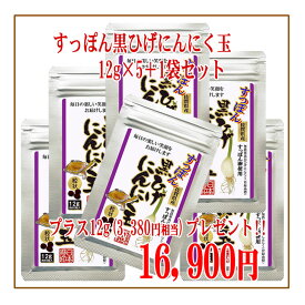 【送料無料】【すっぽん黒ひげにんにく玉5袋(12g)+1袋】疲労回復 サプリメントにんにく玉 ニンニク にんにく ひげにんにく 健康 無添加 無農薬 健康食品 免疫力 国産 疲労回復 香り 美容 粒 ミネラル 滋養強壮 自然