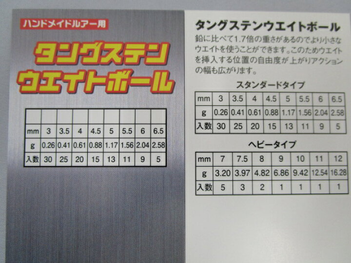 楽天市場 タングステンウエイトボール 日本の部品屋 杉原産業