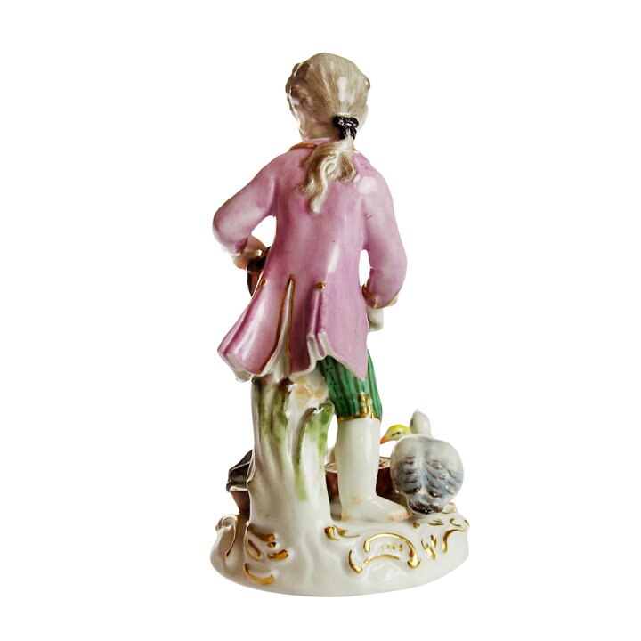 楽天市場】ヴィンテージマイセン (Meissen)鳥に餌をやる少年 1900年頃 