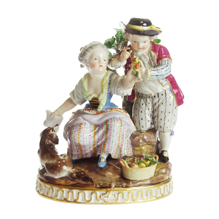 楽天市場】アンティークマイセン (Meissen)フィギュリン 庭師の男 