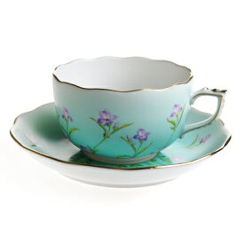 【P15倍★21周年記念感謝祭限定11/14 20:00-12/1 9:59】 ヘレンド (HEREND) IRIS-TQ アイリス ターコイズ ティーカップ＆ソーサー 20724
