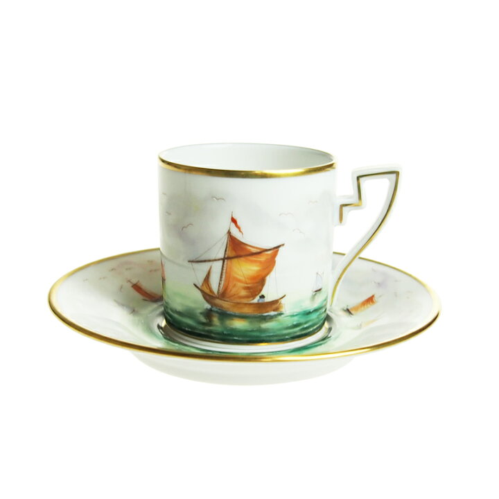 楽天市場】ヘレンド (HEREND) VIT 帆船の航海 コーヒーカップ&ソーサー 