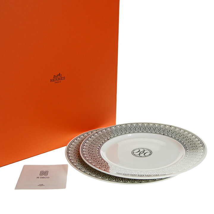楽天市場】エルメス (HERMES) H（アッシュ）デコ デザートプレート 