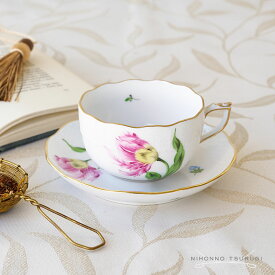【Autumn Sale vol.2】 ヘレンド (HEREND) PDB バコニーの春 ティーカップ＆ソーサー 724