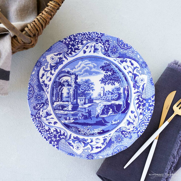 楽天市場】スポード (Spode) ブルーイタリアン スーププレート 23cm 