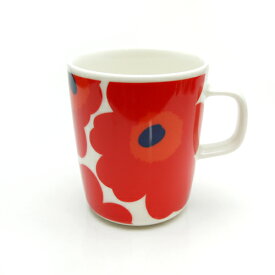 マリメッコ (marimekko) ウニッコ マグカップ 250ml ホワイト×レッド 063431-001