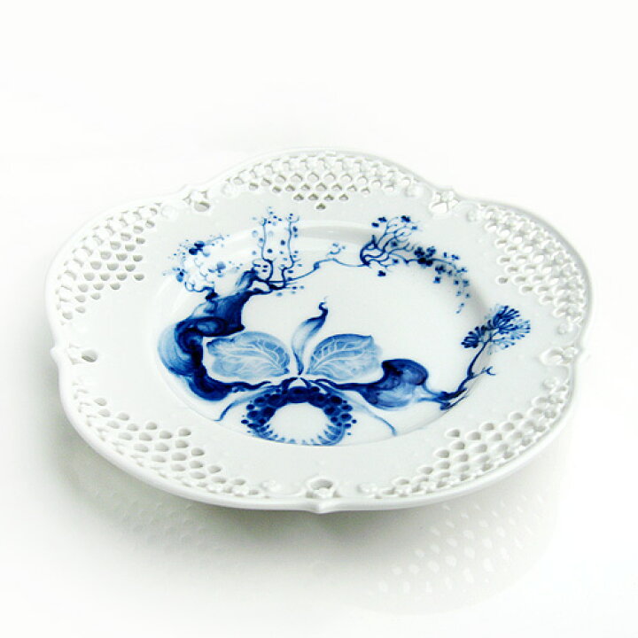 楽天市場】マイセン (Meissen) ブルーオーキッド レースプレート 19cm 