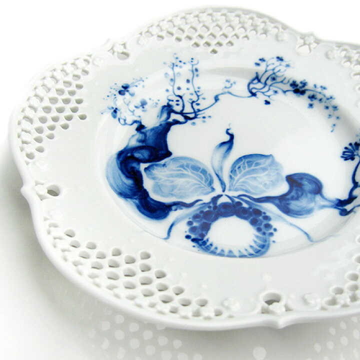 楽天市場】マイセン (Meissen) ブルーオーキッド レースプレート 19cm 