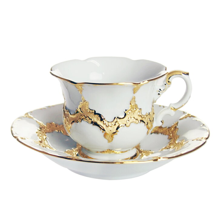楽天市場】マイセン (Meissen) 金彩 ホワイトゴールド コーヒーカップ 