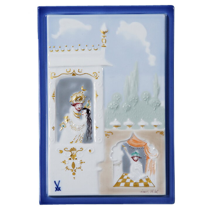 楽天市場】マイセン (Meissen) 陶画 930011/9P312(931078/95N61) ミニ 